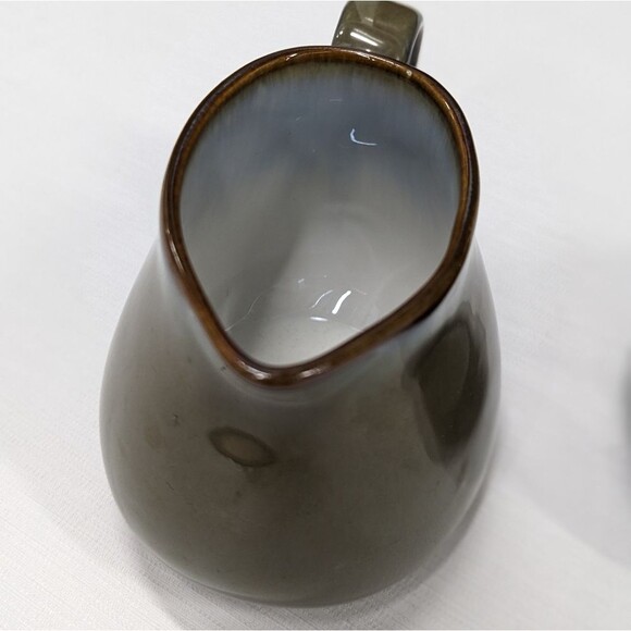 Vintage Sango Avocado Green Ceramic Coffee Sugar and Cream Dish Set - Picture 4 of 8